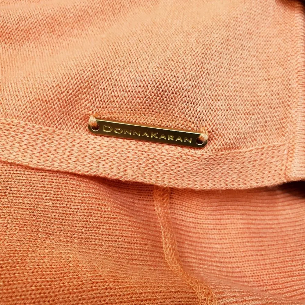 DONNA KARAN Viscose Blend V-Neck Oversized Dolman Sleeve Top Size M - Picture 10 of 11